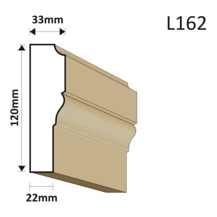 LISTWA ELEWACYJNA L162 33X120MM