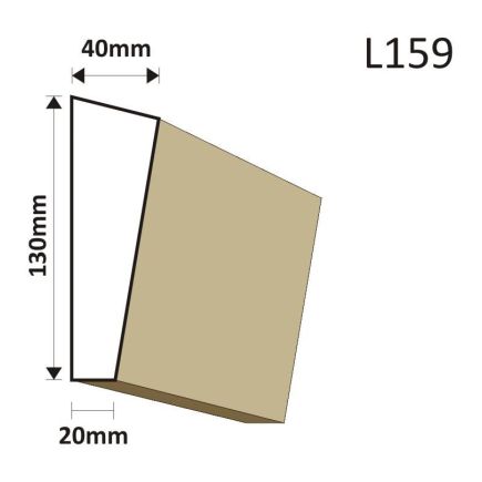 LISTWA ELEWACYJNA L159 40X130MM