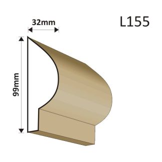 LISTWA ELEWACYJNA L155 32X99MM