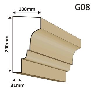 GZYMS ELEWACYJNY G08 100X200MM