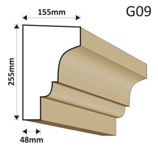 GZYMS ELEWACYJNY G09 155X255MM