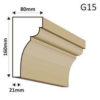 GZYMS ELEWACYJNY G15 80X160MM