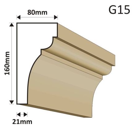 GZYMS ELEWACYJNY G15 80X160MM