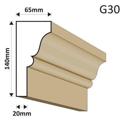 GZYMS ELEWACYJNY G30 65X140MM