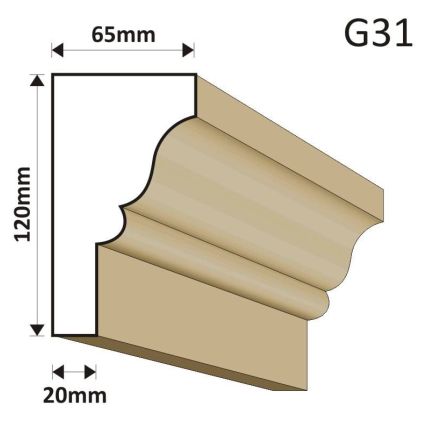 GZYMS ELEWACYJNY G31 65X120MM