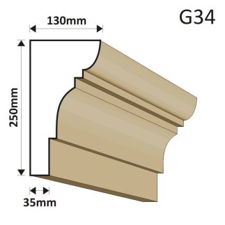 GZYMS ELEWACYJNY G34 130X250MM