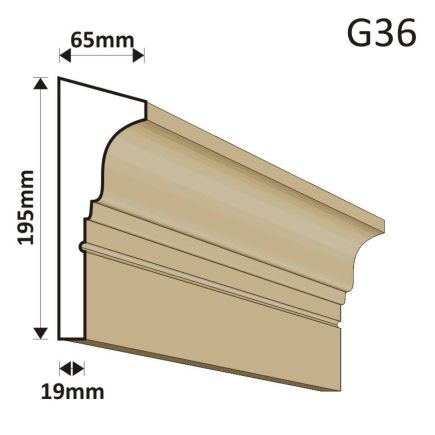 GZYMS ELEWACYJNY G36 65X195MM