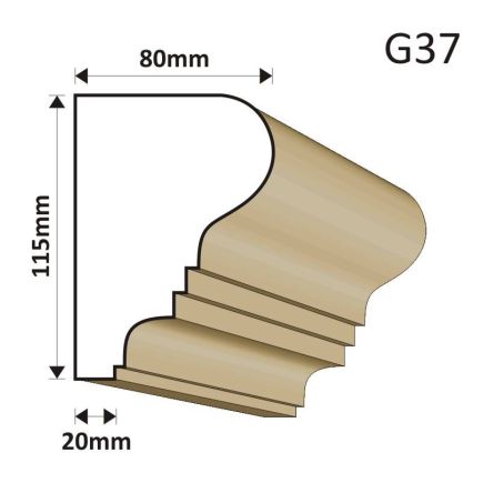 GZYMS ELEWACYJNY G37 80X115MM