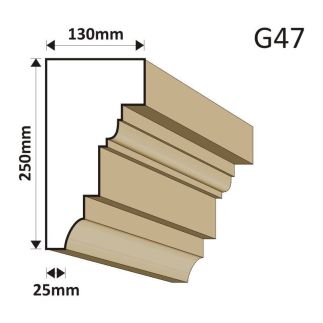 GZYMS ELEWACYJNY G47 130X250MM