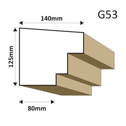 GZYMS ELEWACYJNY G53 140X125MM