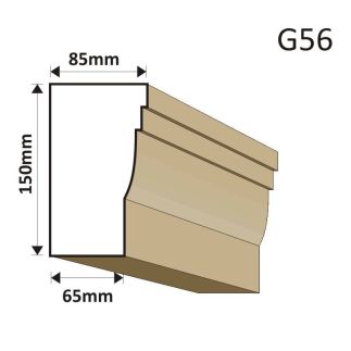 GZYMS ELEWACYJNY G56 85X150MM