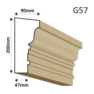 GZYMS ELEWACYJNY G57 90X200MM