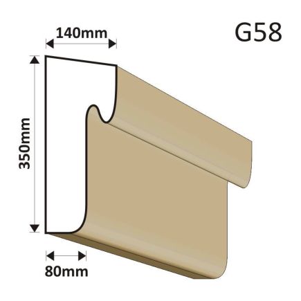 GZYMS ELEWACYJNY G58 140X350MM