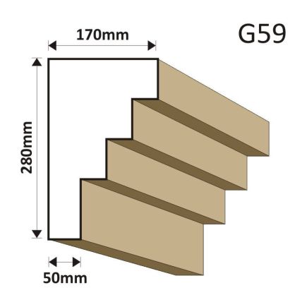 GZYMS ELEWACYJNY G59 170X280MM