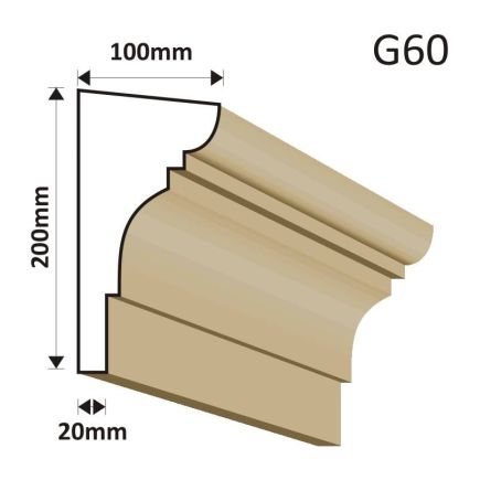 GZYMS ELEWACYJNY G60 100X200MM