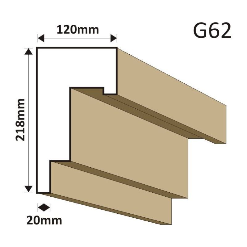 GZYMS ELEWACYJNY G62 120X218MM - Gzymsy elewacyjne - 123,00 zł
