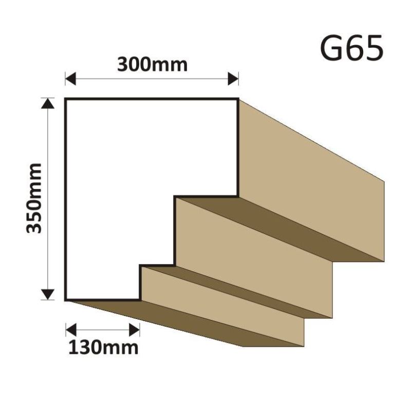 GZYMS ELEWACYJNY G65 300X350MM - Gzymsy elewacyjne - 246,00 zł GZYMS ELEWACYJNY G65 300X350MM - Gzymsy elewacyjne - 246,00 zł