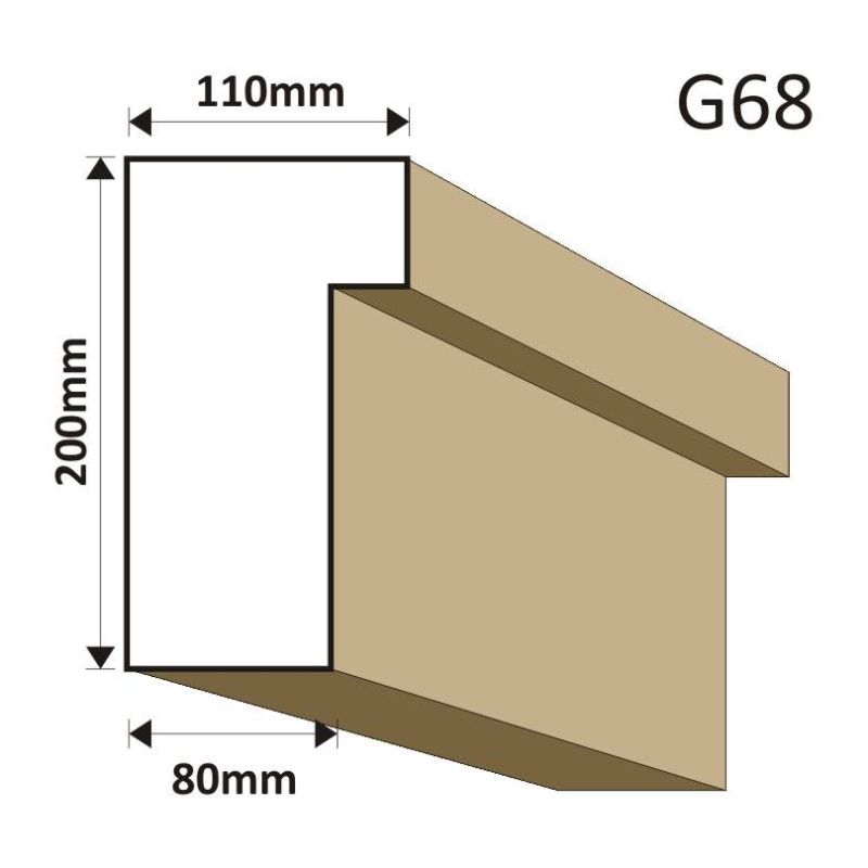 GZYMS ELEWACYJNY G68 110X200MM - Gzymsy elewacyjne - 123,00 zł GZYMS ELEWACYJNY G68 110X200MM - Gzymsy elewacyjne - 123,00 zł