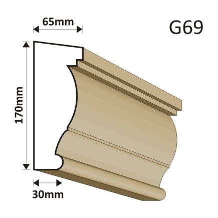 GZYMS ELEWACYJNY G69 65X170MM