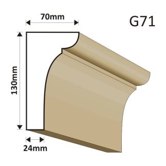 GZYMS ELEWACYJNY G71 70X130MM