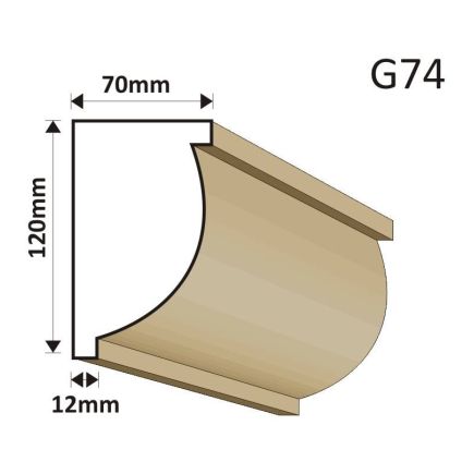 GZYMS ELEWACYJNY G74 70X120MM