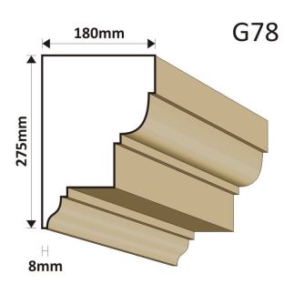 GZYMS ELEWACYJNY G78 180X275MM