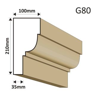 GZYMS ELEWACYJNY G80 100X210MM