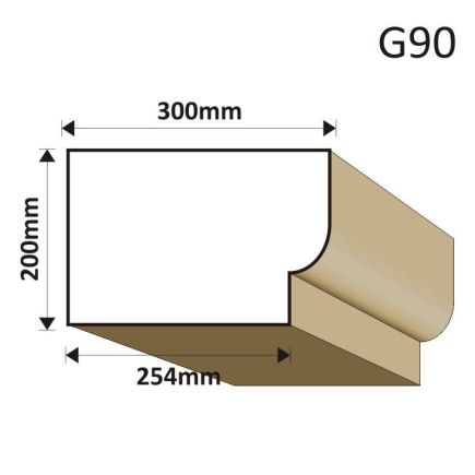GZYMS ELEWACYJNY G90 300X200MM