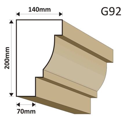 GZYMS ELEWACYJNY G92 140X200MM