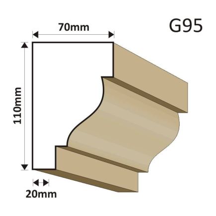 GZYMS ELEWACYJNY G95 70X110MM