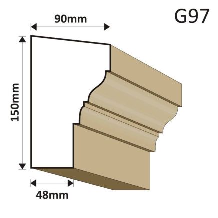 GZYMS ELEWACYJNY G97 90X150MM