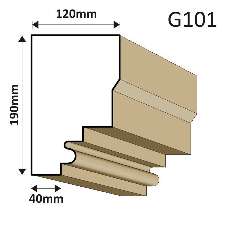 GZYMS ELEWACYJNY G101 120X190MM - Gzymsy elewacyjne - 123,00 zł GZYMS ELEWACYJNY G101 120X190MM - Gzymsy elewacyjne - 123,00 zł