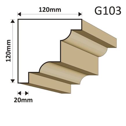GZYMS ELEWACYJNY G103 120X120MM