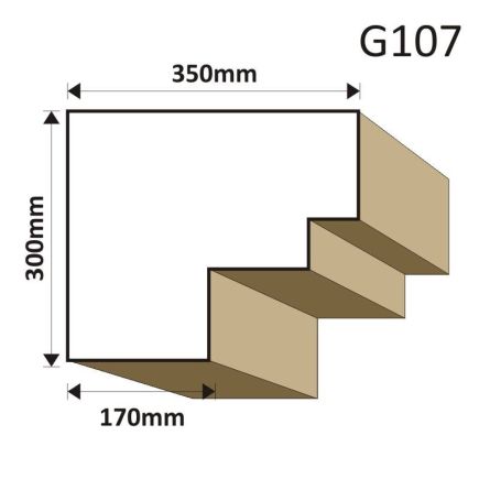GZYMS ELEWACYJNY G107 350X300MM