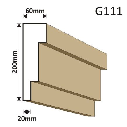 GZYMS ELEWACYJNY G111 60X200MM