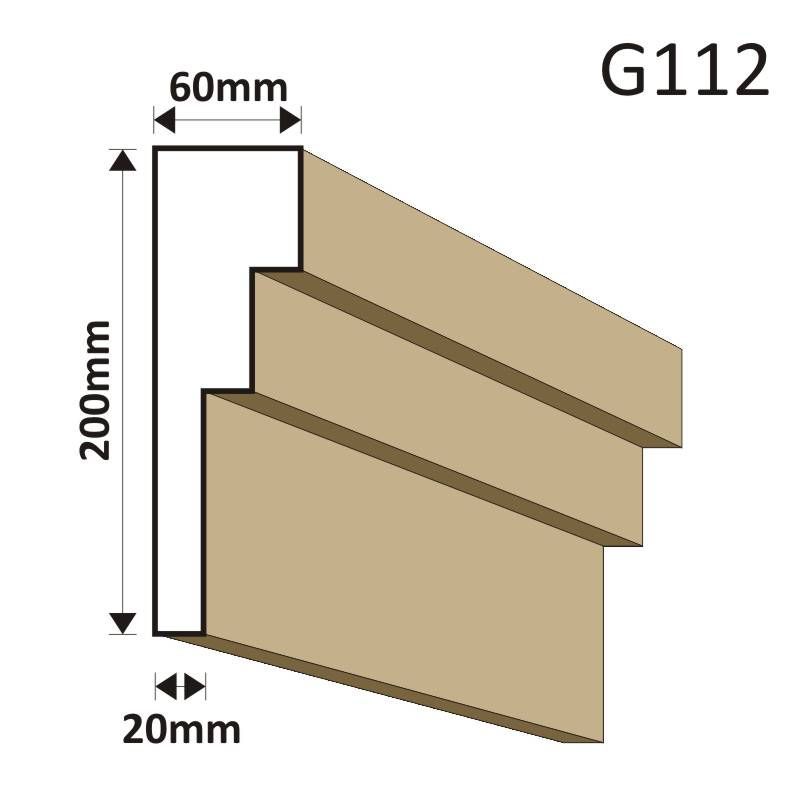 GZYMS ELEWACYJNY G112 60X200MM - Gzymsy elewacyjne - 110,70 zł
