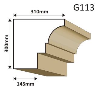 GZYMS ELEWACYJNY G113 310X300MM