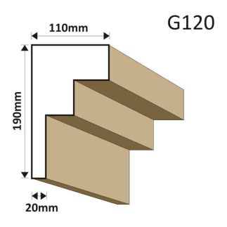 GZYMS ELEWACYJNY G120 110X190MM