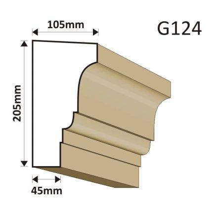GZYMS ELEWACYJNY G124 105X205MM