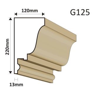 GZYMS ELEWACYJNY G125 120X220MM