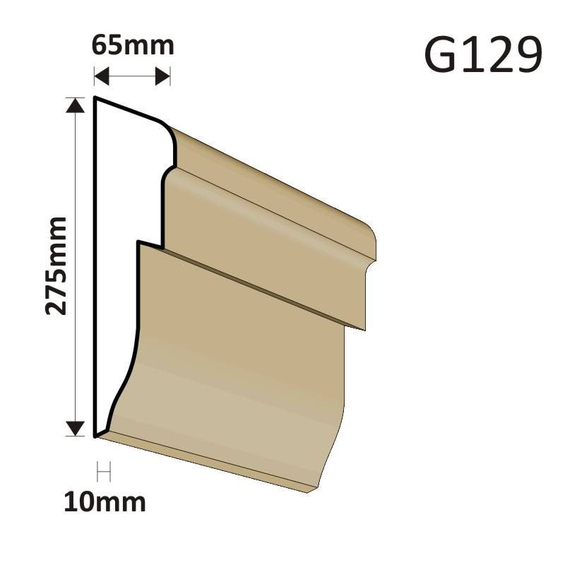 GZYMS ELEWACYJNY G129 65X275MM - Gzymsy elewacyjne - 123,00 zł GZYMS ELEWACYJNY G129 65X275MM - Gzymsy elewacyjne - 123,00 zł