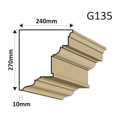 GZYMS ELEWACYJNY G135 270X240MM