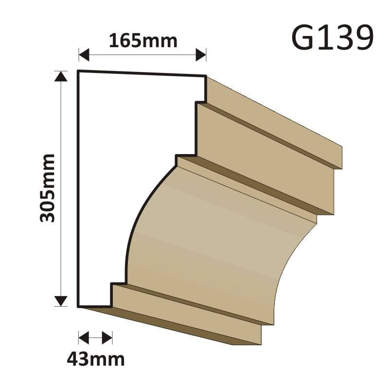 GZYMS ELEWACYJNY G139 165X305MM - Gzymsy elewacyjne - 159,90 zł GZYMS ELEWACYJNY G139 165X305MM - Gzymsy elewacyjne - 159,90 zł