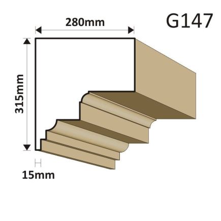 GZYMS ELEWACYJNY G147 280X315MM