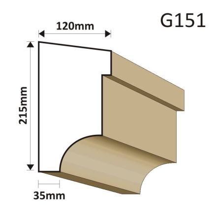 GZYMS ELEWACYJNY G151 120X215MM