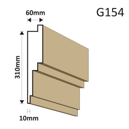 GZYMS ELEWACYJNY G154 60X310MM