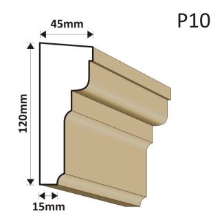 LISTWA PODOKIENNA P10 45X120MM