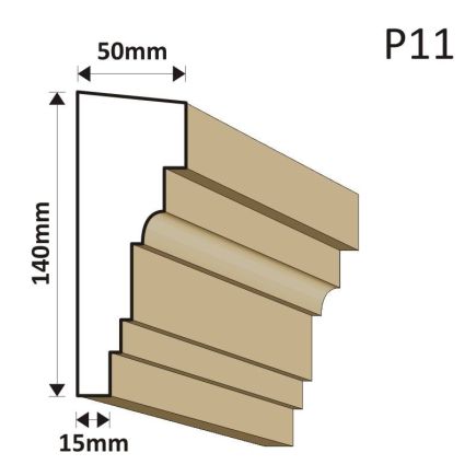 LISTWA PODOKIENNA P11 50X140MM