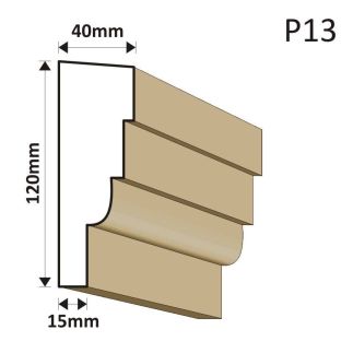 LISTWA PODOKIENNA P13 40X120MM