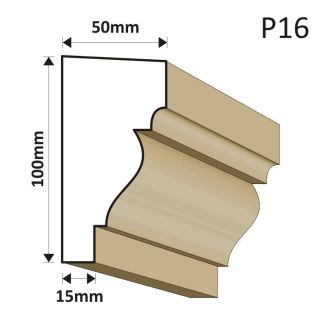 LISTWA PODOKIENNA P16 50X100MM
